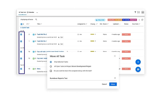 Move tasks & task assignees altogether