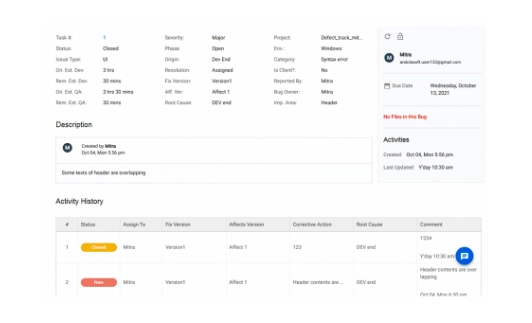 Bug & Issue Tracking