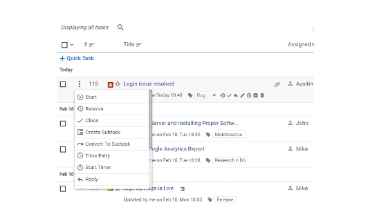 Convert task to subtask and vice versa