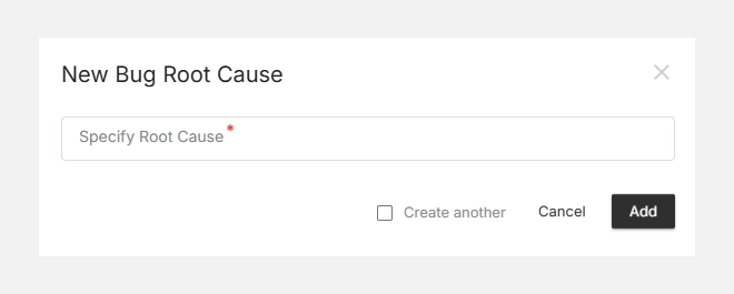 Adding a new root cause