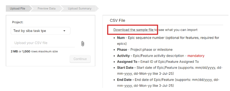 Download sample file