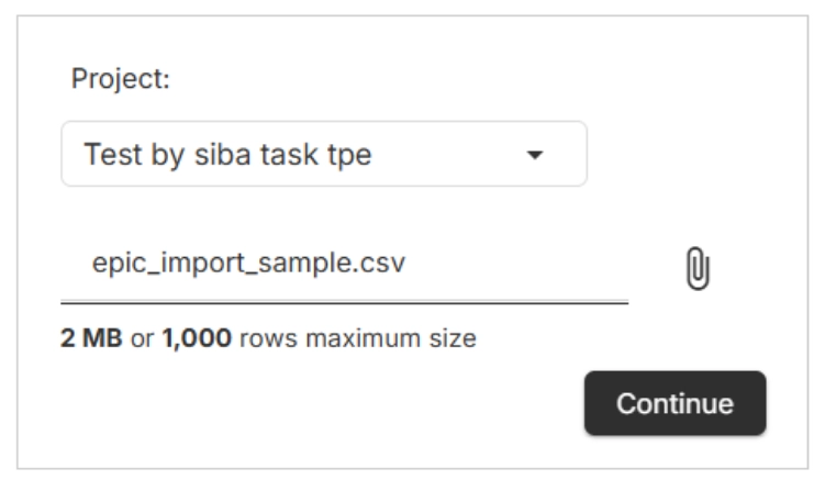 Import and export documents