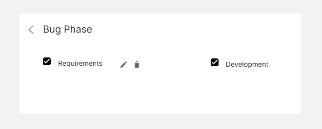 Editing or deleting phases
