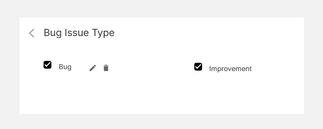 Editing or deleting issue type