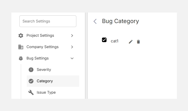 Editing or deleting a category