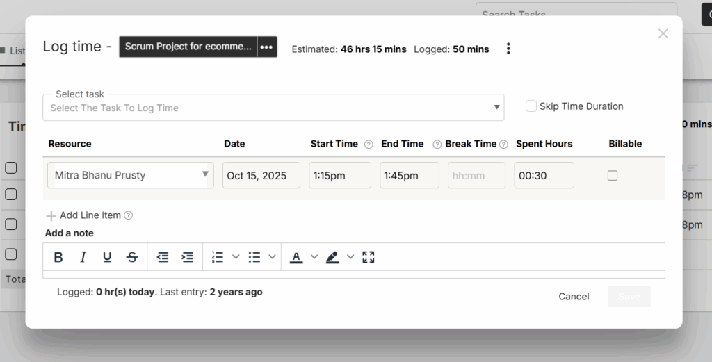 Time Tracking | Orangescrum Cloud Productivity Tool