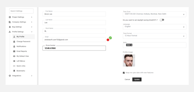 Welcome to project settings