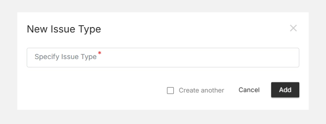 Adding a new issue type