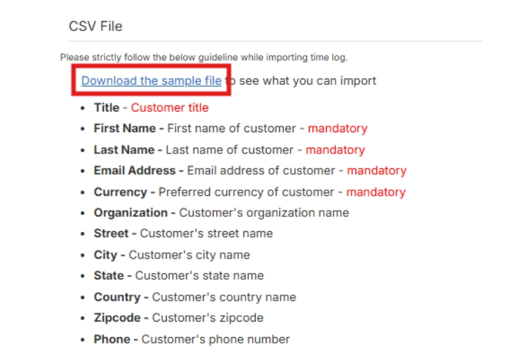 Download the CSV file