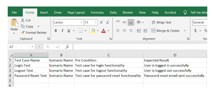 Test case management