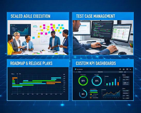 Modern Delivery, Quality & Visibility illustration